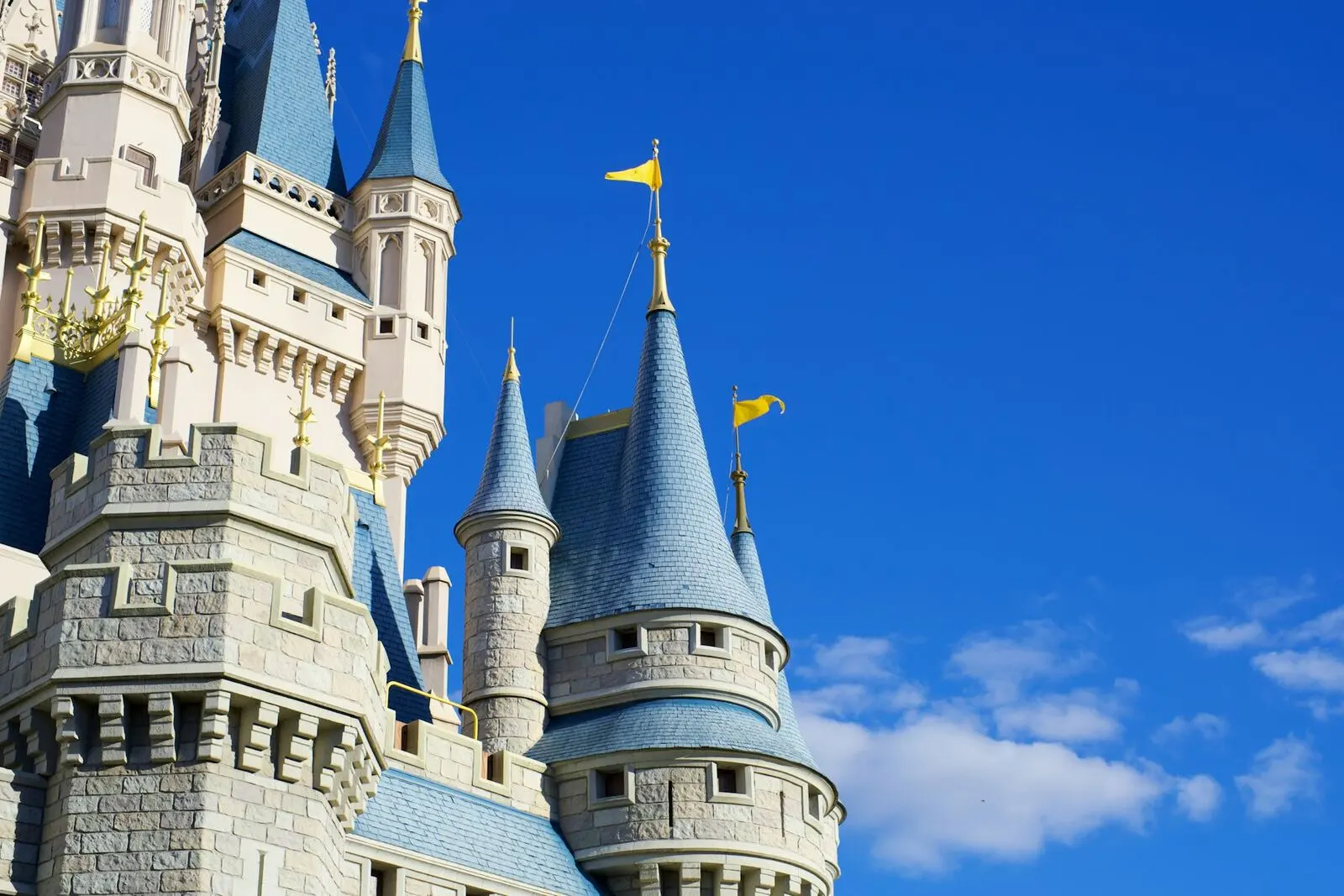 Towers of Cinderella Castle at Walt Disney World